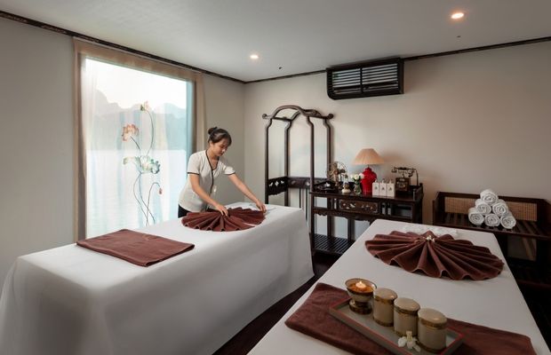 Indochina Sails cruise's spa service